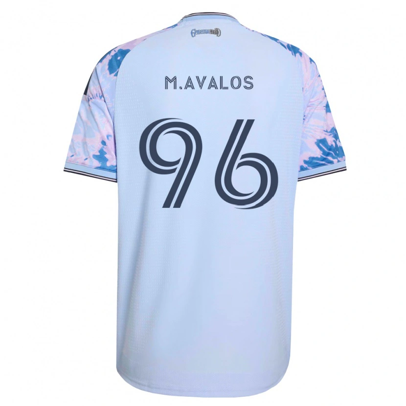 DanxenレディースMarcelo Ávalos#96ロイヤルブルー白黒アウェイシャツ2026/27ジャージーユニフォーム