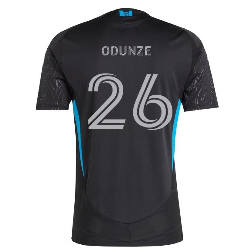 Danxenレディースチトゥル・オドゥンゼ#26黒白空色アウェイシャツ2026/27ジャージーユニフォーム