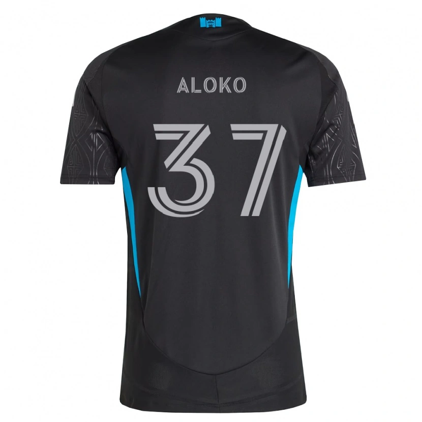 DanxenレディースRodolfo Aloko#37黒白空色アウェイシャツ2026/27ジャージーユニフォーム