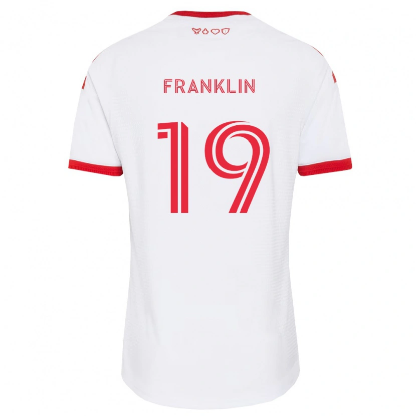Danxenレディースコービー・フランクリン#19白赤黒アウェイシャツ2026/27ジャージーユニフォーム