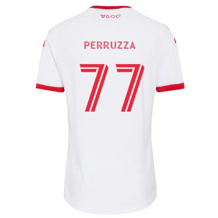 DanxenレディースJordan Perruzza#77白赤黒アウェイシャツ2026/27ジャージーユニフォーム