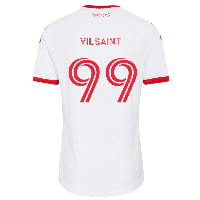 DanxenレディースJules-Anthony Vilsaint#99白赤黒アウェイシャツ2026/27ジャージーユニフォーム