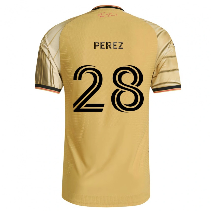 Danxenレディースミゲル・ペレス#28茶黄黒アウェイシャツ2026/27ジャージーユニフォーム