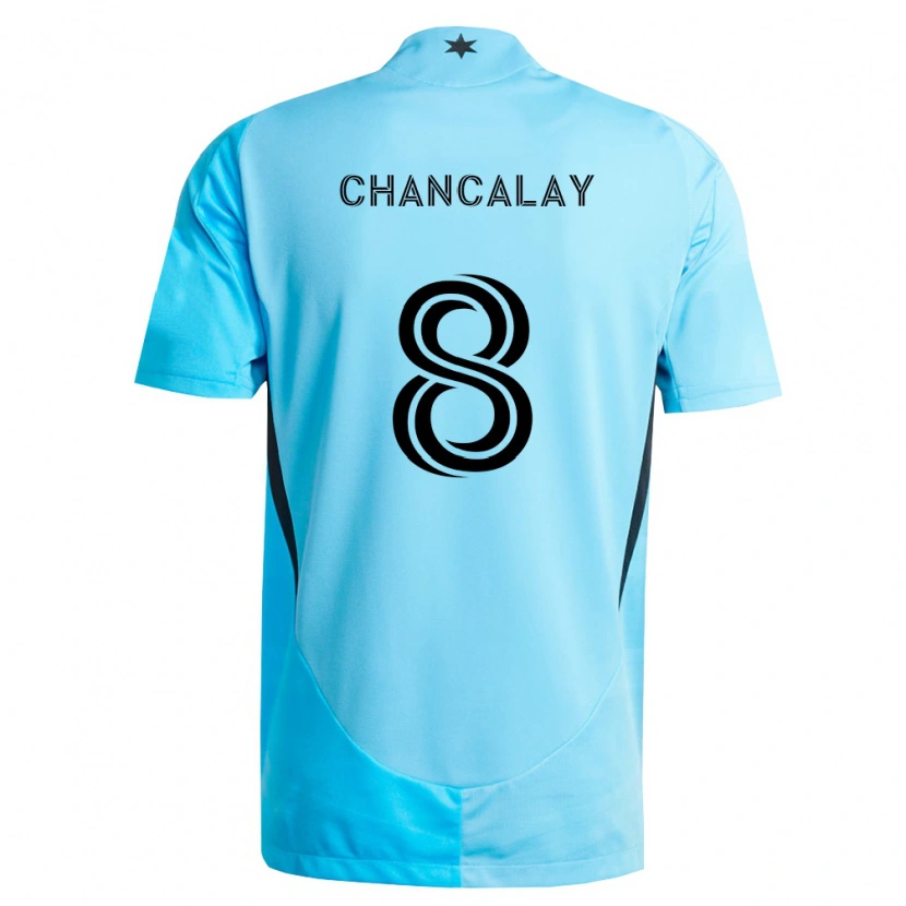DanxenレディースTomás Chancalay#8薄青黒アウェイシャツ2026/27ジャージーユニフォーム