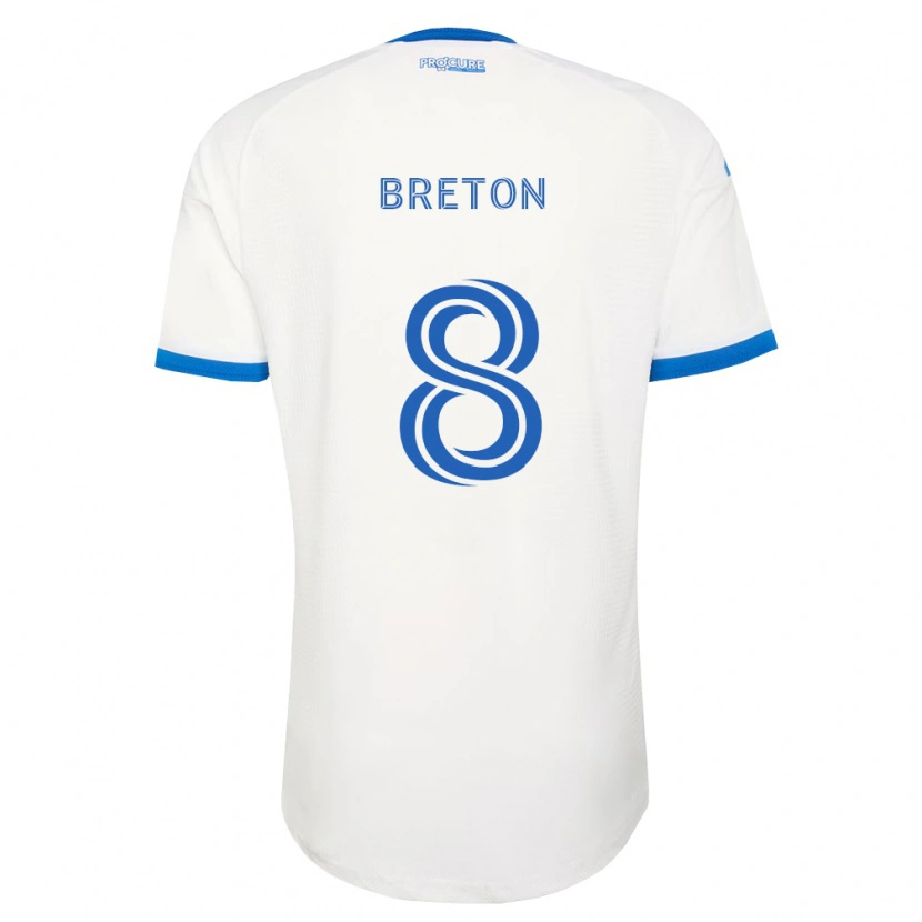 DanxenレディースEloi Breton#8空色白アウェイシャツ2026/27ジャージーユニフォーム