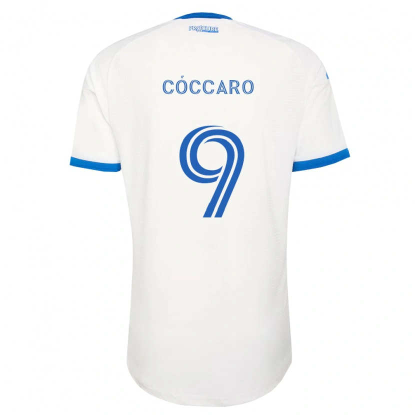 DanxenレディースMatías Cóccaro#9空色白アウェイシャツ2026/27ジャージーユニフォーム