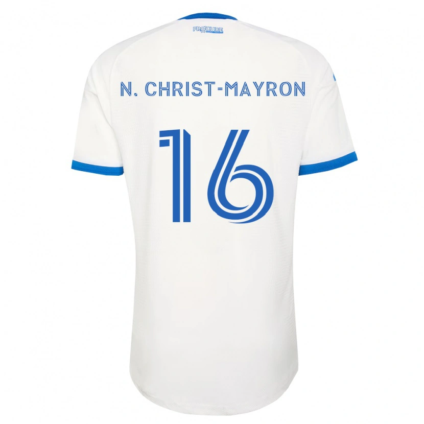 DanxenレディースBrou Aya N\'Ta Christ-Mayron#16空色白アウェイシャツ2026/27ジャージーユニフォーム