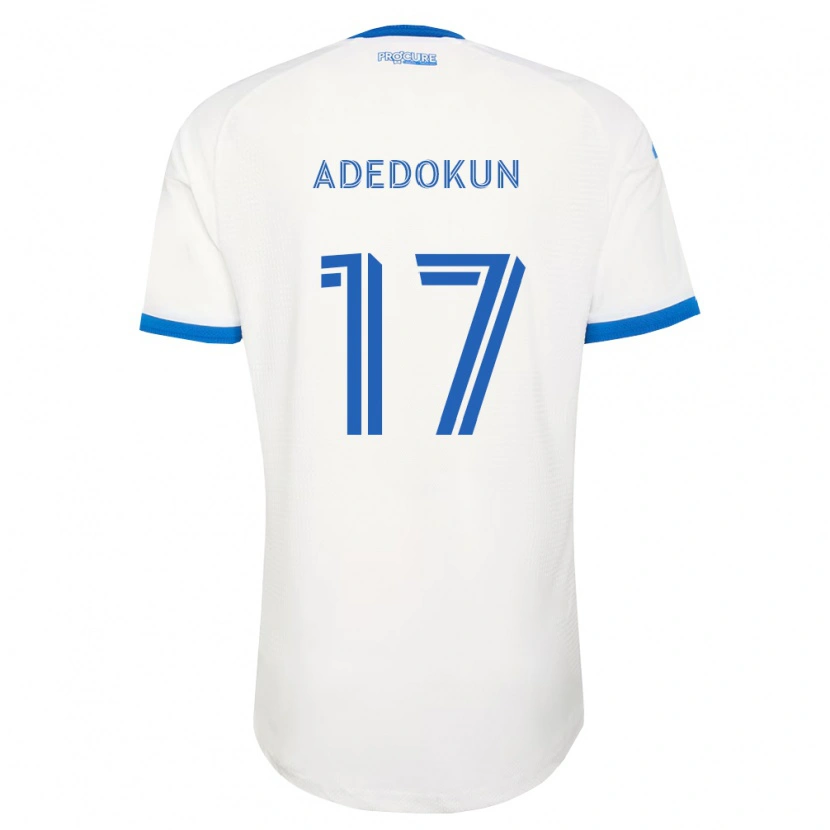 Danxenレディースマイケル・アデドクン#17空色白アウェイシャツ2026/27ジャージーユニフォーム