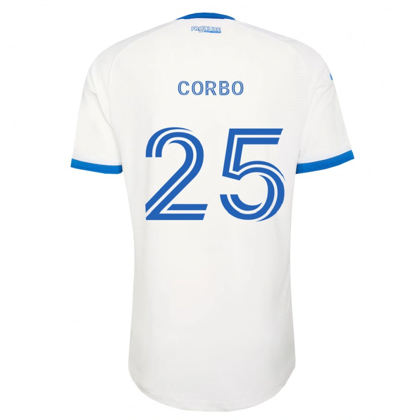 DanxenレディースGabriele Corbo#25空色白アウェイシャツ2026/27ジャージーユニフォーム