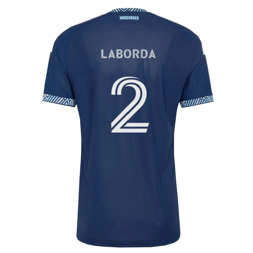 DanxenレディースMathías Laborda#2濃青白アウェイシャツ2026/27ジャージーユニフォーム