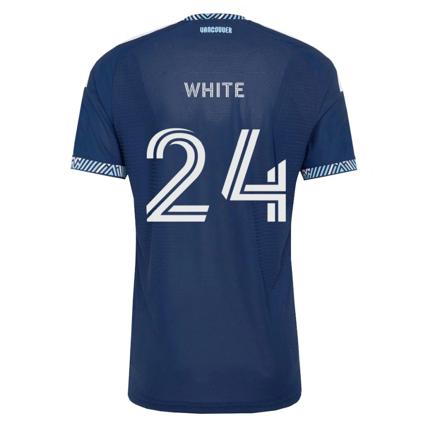 DanxenレディースBrian White#24濃青白アウェイシャツ2026/27ジャージーユニフォーム