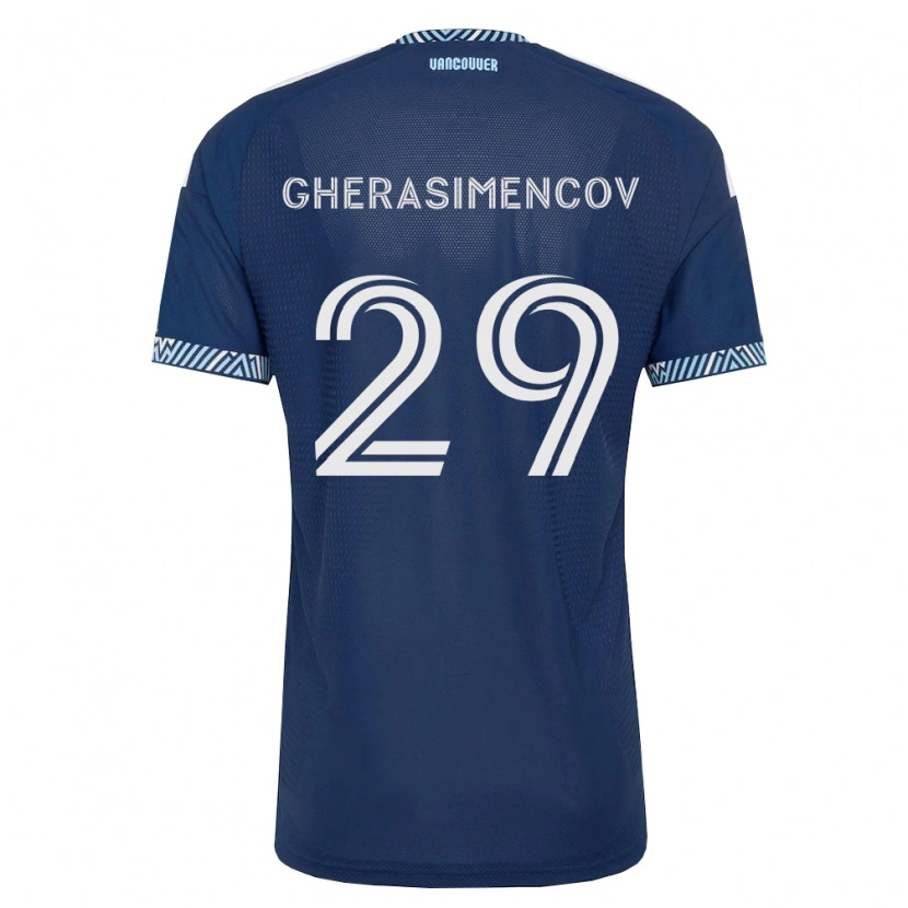 DanxenレディースMihail Gherasimencov#29濃青白アウェイシャツ2026/27ジャージーユニフォーム
