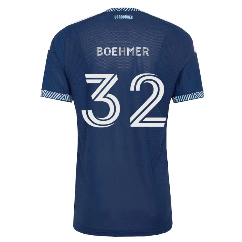 Danxenレディースアイザック・ベーマー#32濃青白アウェイシャツ2026/27ジャージーユニフォーム