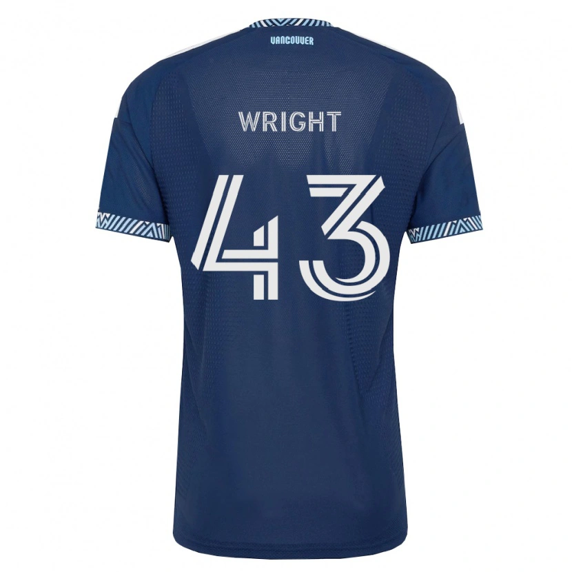 DanxenレディースTrevor Wright#43濃青白アウェイシャツ2026/27ジャージーユニフォーム
