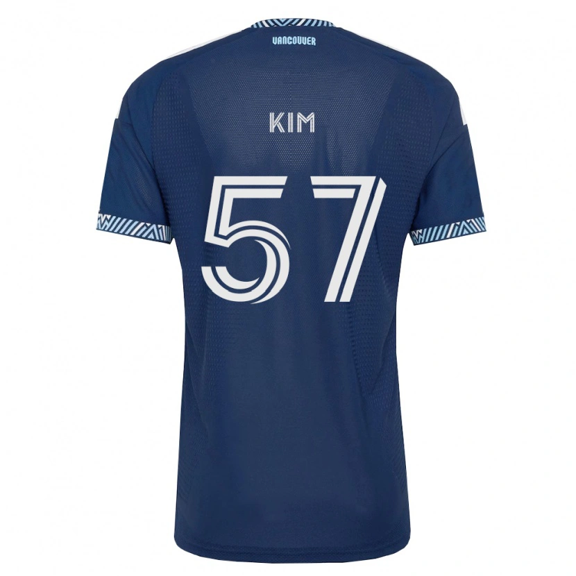 DanxenレディースJayden Kim#57濃青白アウェイシャツ2026/27ジャージーユニフォーム