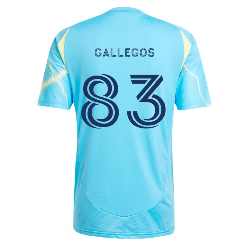 DanxenレディースMateo Gallegos#83薄青黒薄黄アウェイシャツ2026/27ジャージーユニフォーム