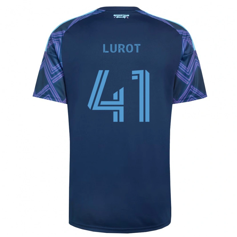DanxenレディースPierre Lurot#41ロイヤルブルー紫アウェイシャツ2026/27ジャージーユニフォーム