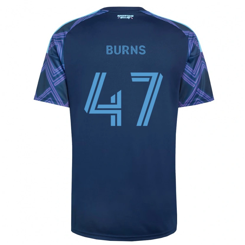 DanxenレディースTrevor Burns#47ロイヤルブルー紫アウェイシャツ2026/27ジャージーユニフォーム