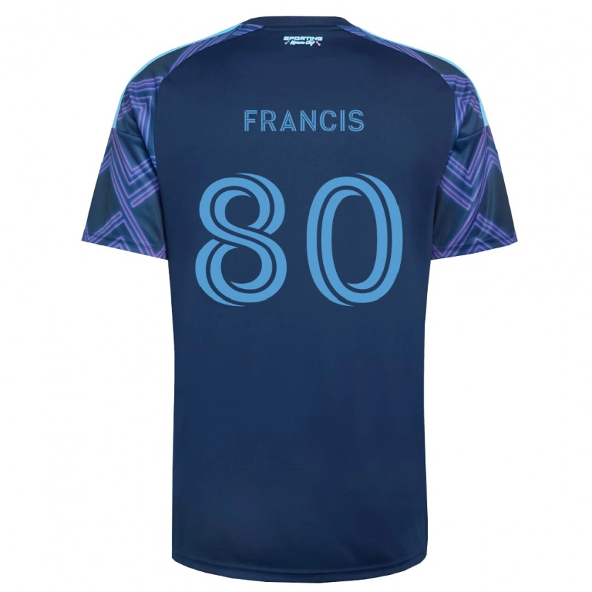 DanxenレディースMakhi Francis#80ロイヤルブルー紫アウェイシャツ2026/27ジャージーユニフォーム