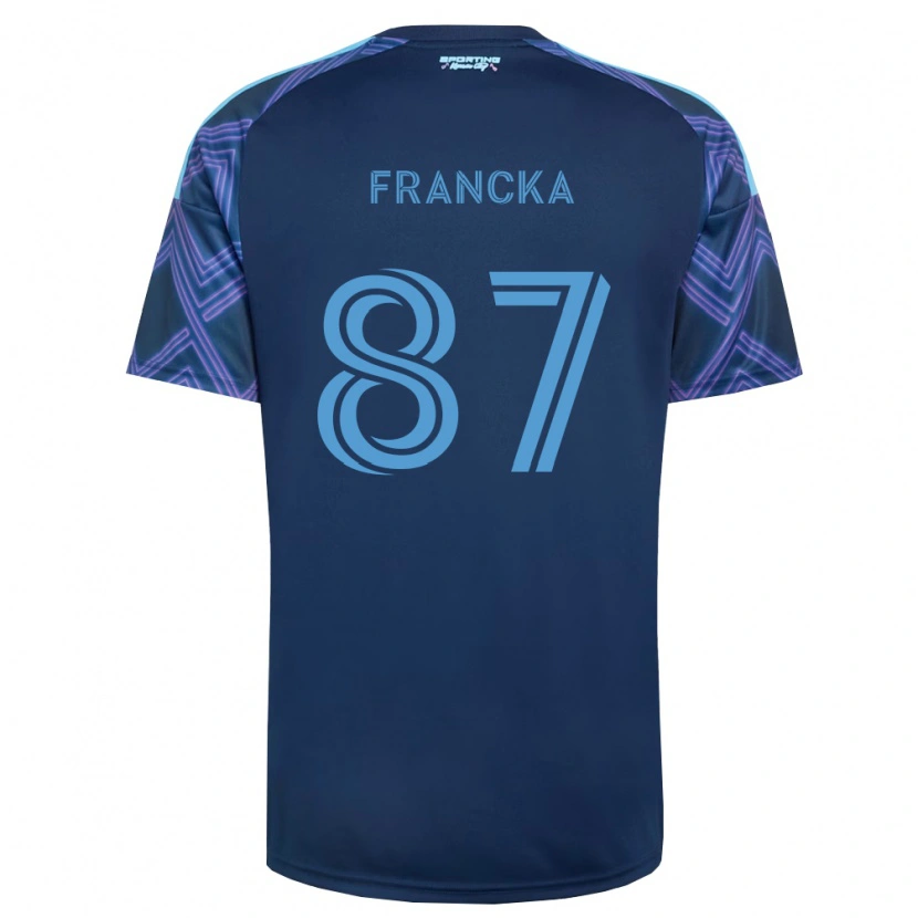 DanxenレディースJack Francka#87ロイヤルブルー紫アウェイシャツ2026/27ジャージーユニフォーム