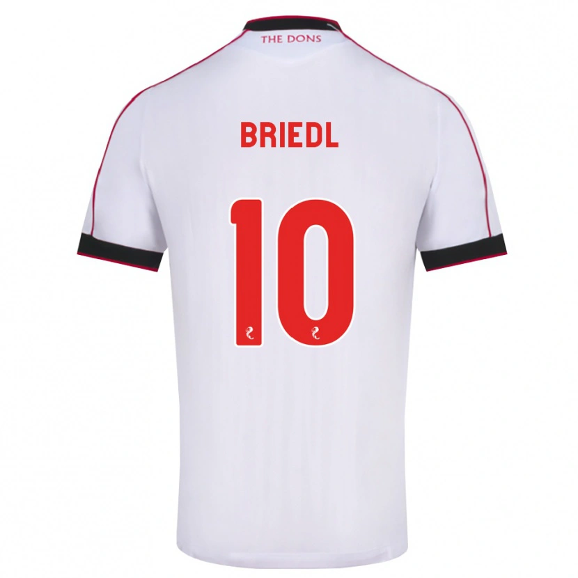 DanxenレディースAlexander Briedl#10黒赤白アウェイシャツ2026/27ジャージーユニフォーム