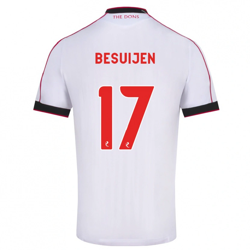 Danxenレディースビセンテ・ベサイェン#17黒赤白アウェイシャツ2026/27ジャージーユニフォーム