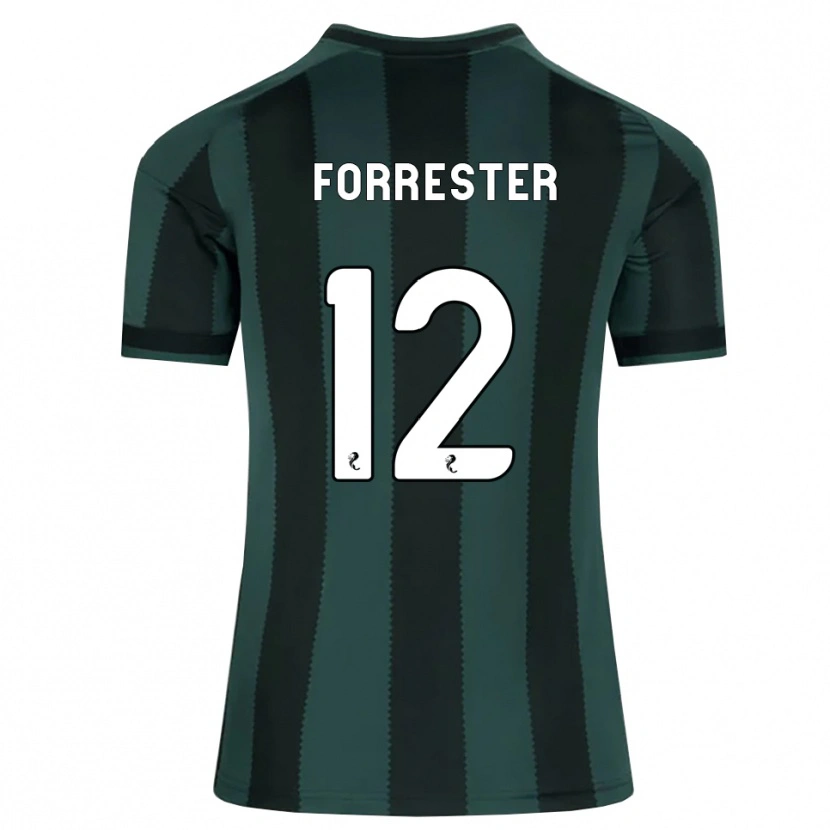 DanxenレディースShay Forrester#12ダークスレートグレー 黒アウェイシャツ2026/27ジャージーユニフォーム