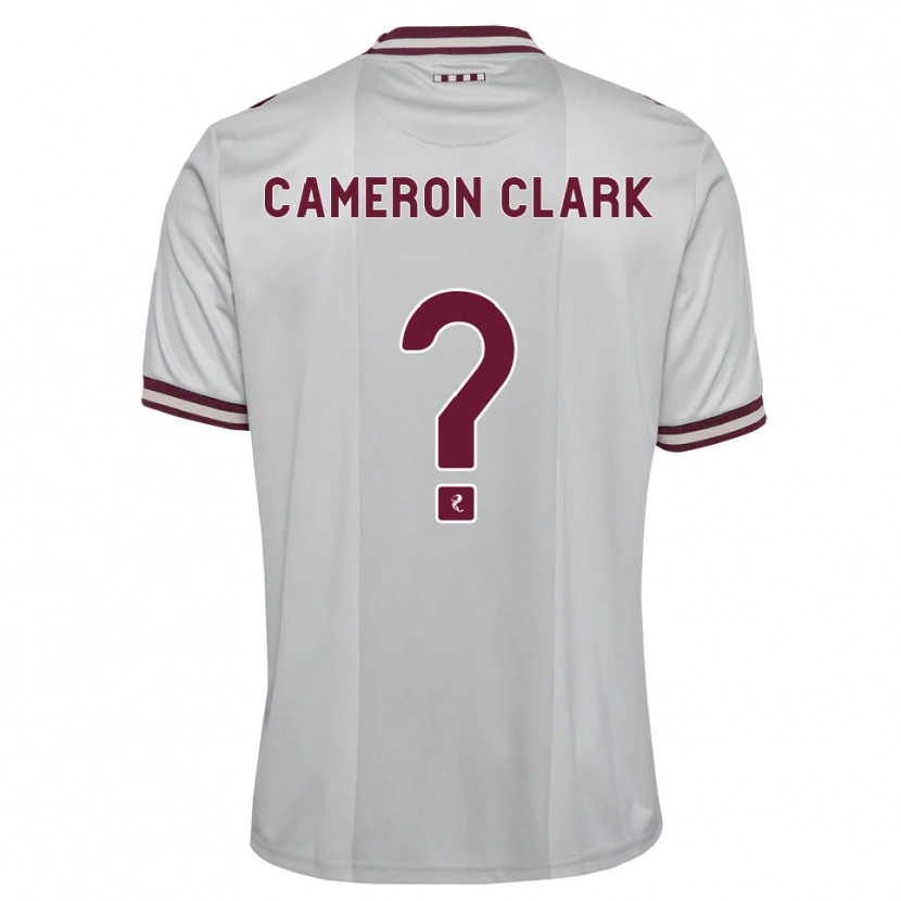 DanxenレディースCameron Clark#0白バーガンディアウェイシャツ2026/27ジャージーユニフォーム