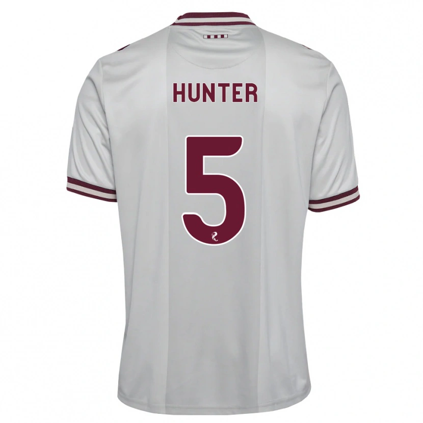 DanxenレディースGeorgia Hunter#5白バーガンディアウェイシャツ2026/27ジャージーユニフォーム