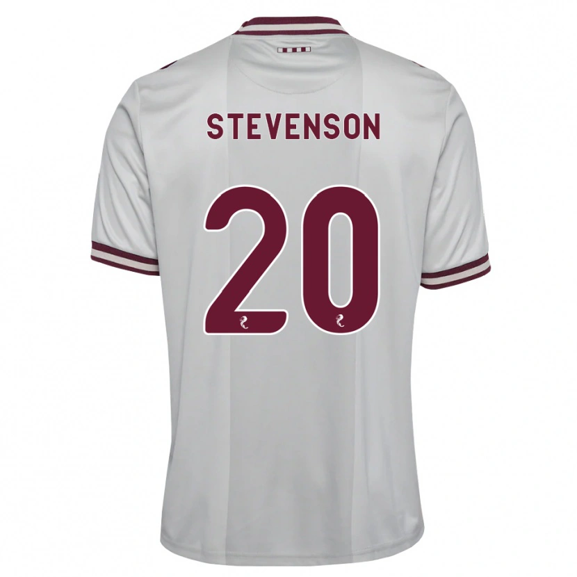 DanxenレディースGus Stevenson#20白バーガンディアウェイシャツ2026/27ジャージーユニフォーム