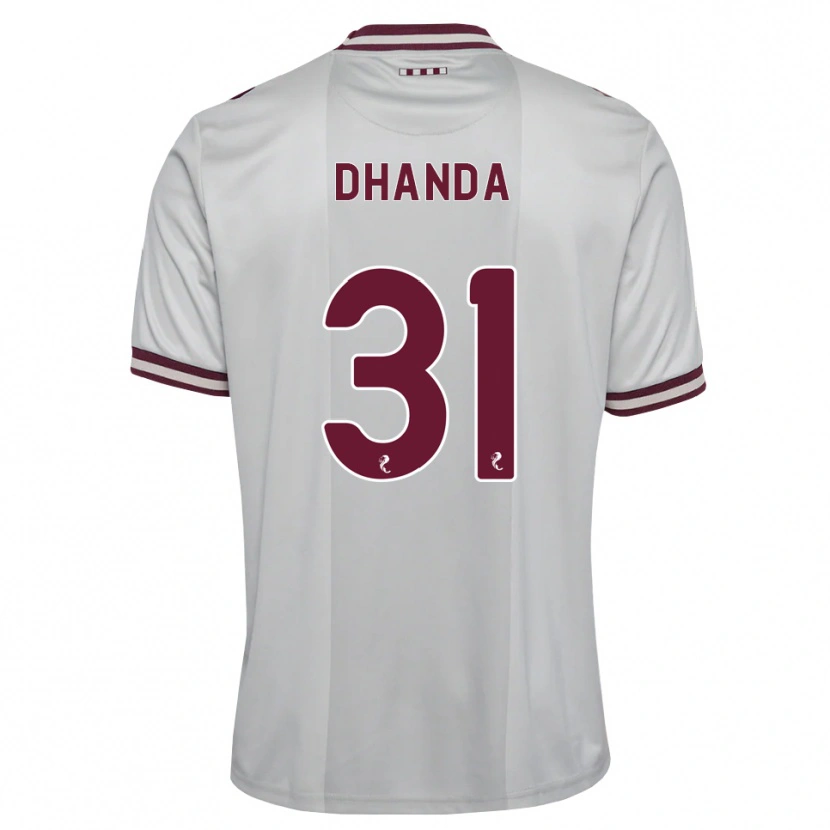 DanxenレディースYan Dhanda#31白バーガンディアウェイシャツ2026/27ジャージーユニフォーム