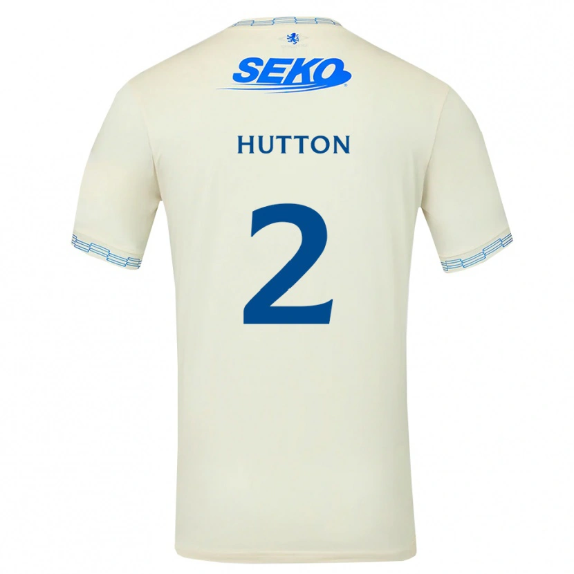 DanxenレディースBen Hutton#2ディープスカイブルー白アウェイシャツ2026/27ジャージーユニフォーム