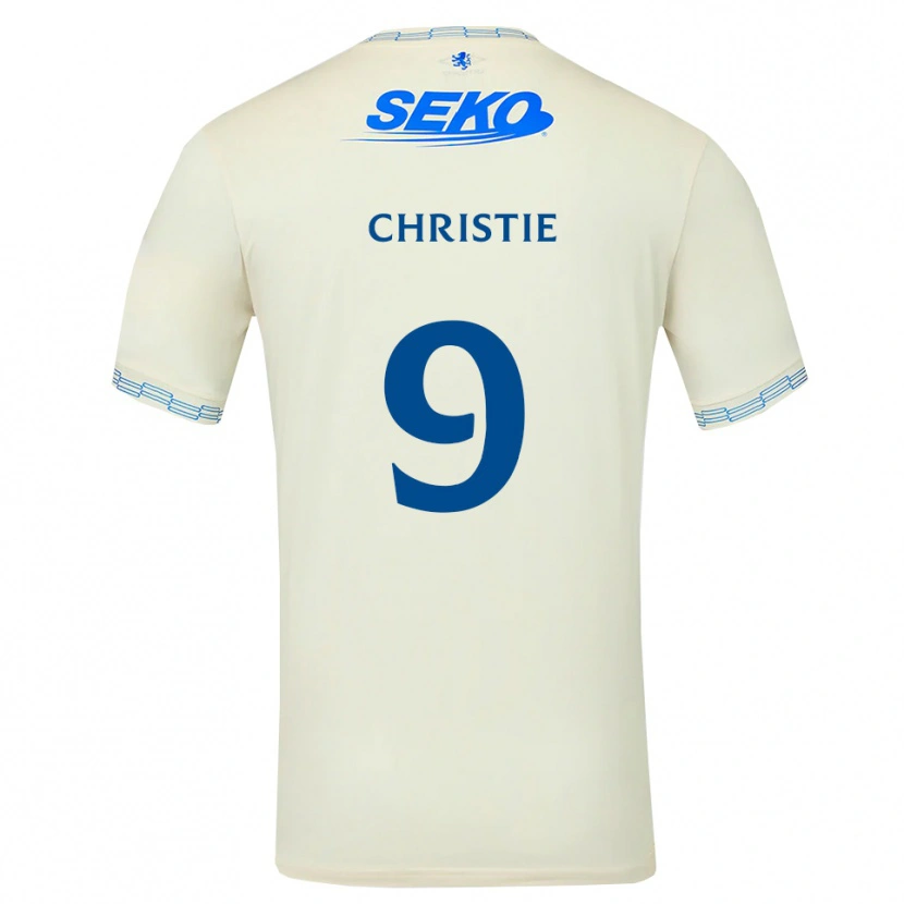 DanxenレディースCormac Christie#9ディープスカイブルー白アウェイシャツ2026/27ジャージーユニフォーム