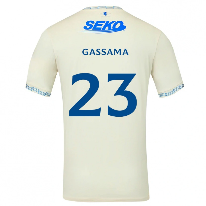 Danxenレディースジェディ・ガサマ#23ディープスカイブルー白アウェイシャツ2026/27ジャージーユニフォーム