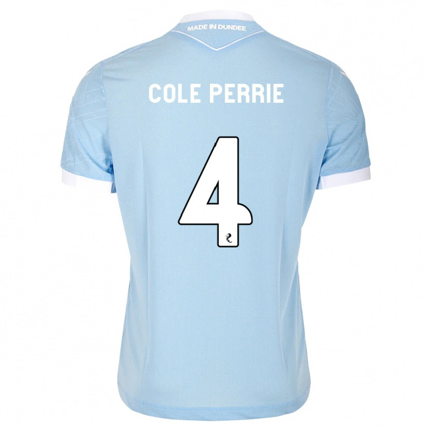 DanxenレディースCole Perrie#4ライトスカイブルー白アウェイシャツ2026/27ジャージーユニフォーム