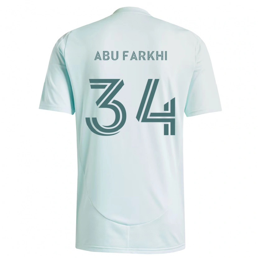 Danxenレディースサイード・アブ・ファルキ#34白薄緑アウェイシャツ2026/27ジャージーユニフォーム