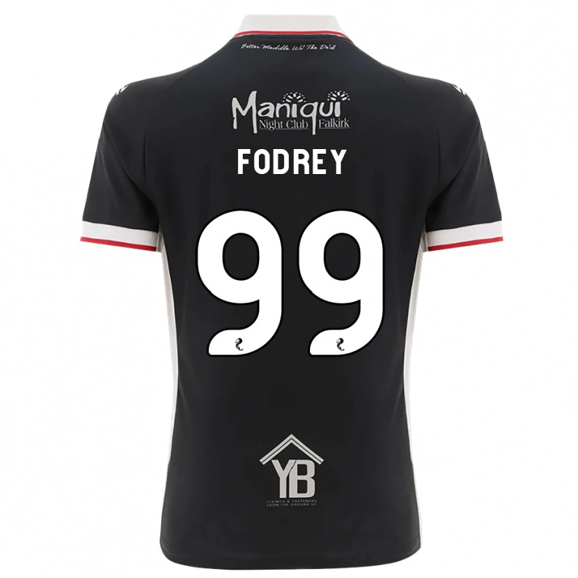 DanxenキッズC・J・フォドリー#99黒白赤ホームシャツ2026/27ジャージーユニフォーム