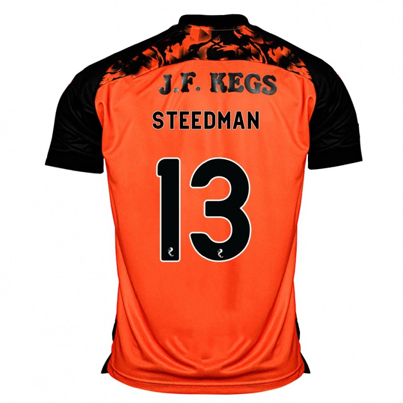 DanxenキッズMorgan Steedman#13オレンジ黒白ホームシャツ2026/27ジャージーユニフォーム