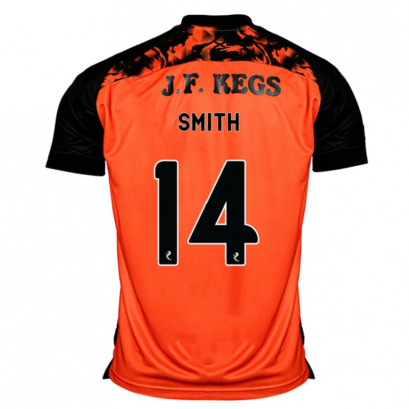 DanxenキッズEllis Smith#14オレンジ黒白ホームシャツ2026/27ジャージーユニフォーム