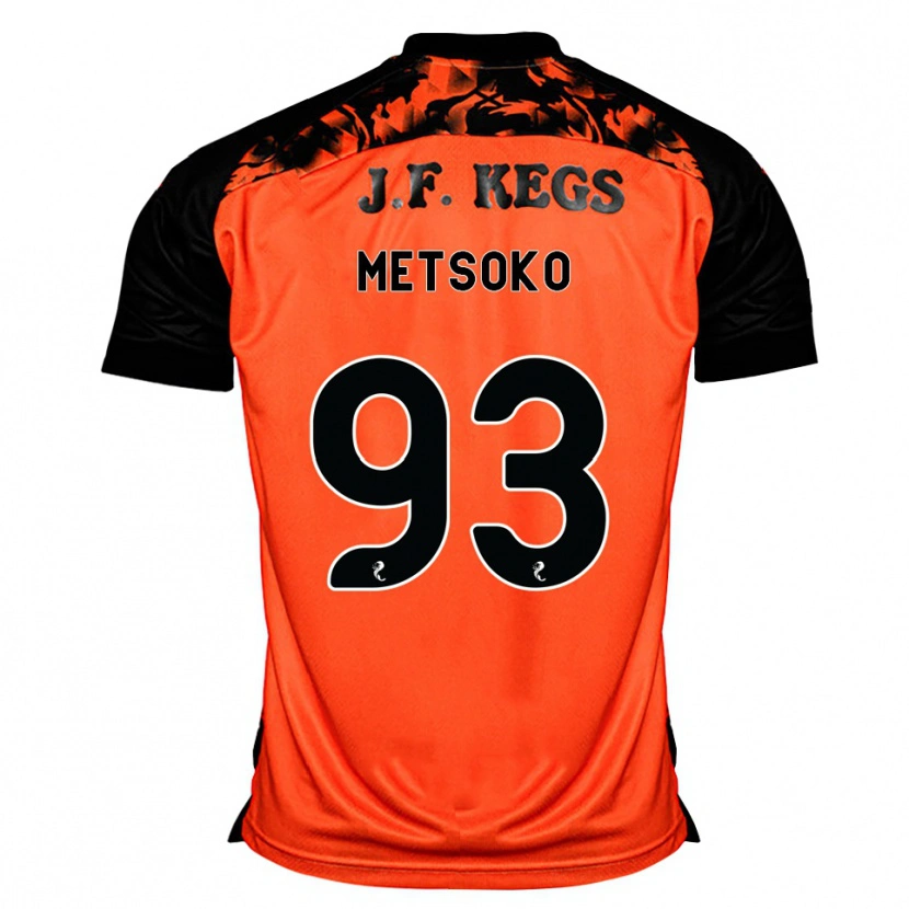 DanxenキッズIdjessi Metsoko#93オレンジ黒白ホームシャツ2026/27ジャージーユニフォーム