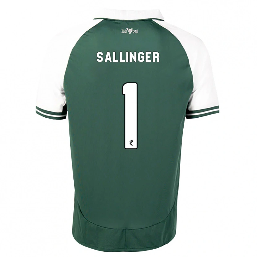 DanxenキッズRaphael Sallinger#1シーグリーン白ホームシャツ2026/27ジャージーユニフォーム