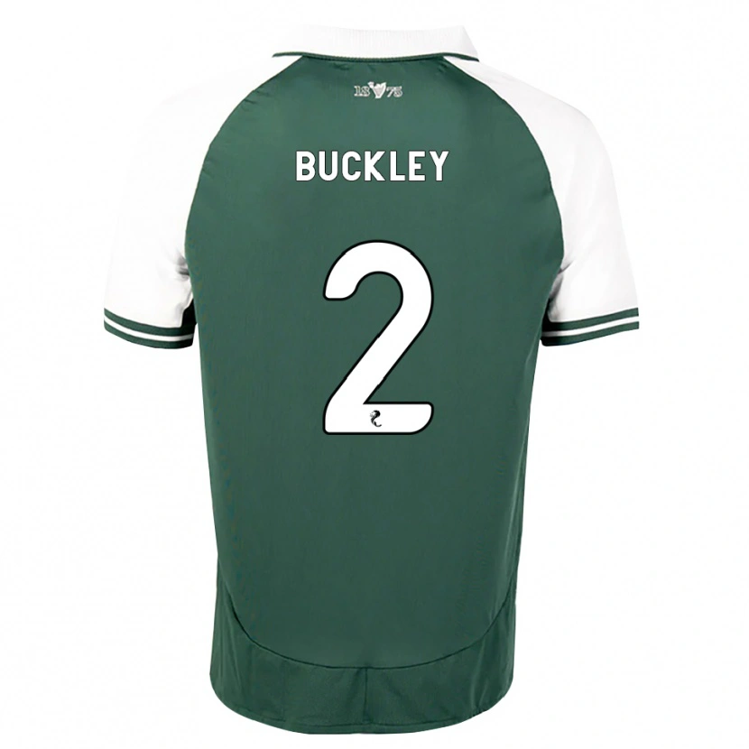 DanxenキッズAdam Buckley#2シーグリーン白ホームシャツ2026/27ジャージーユニフォーム