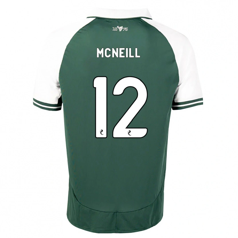 DanxenキッズLewis Mcneill#12シーグリーン白ホームシャツ2026/27ジャージーユニフォーム