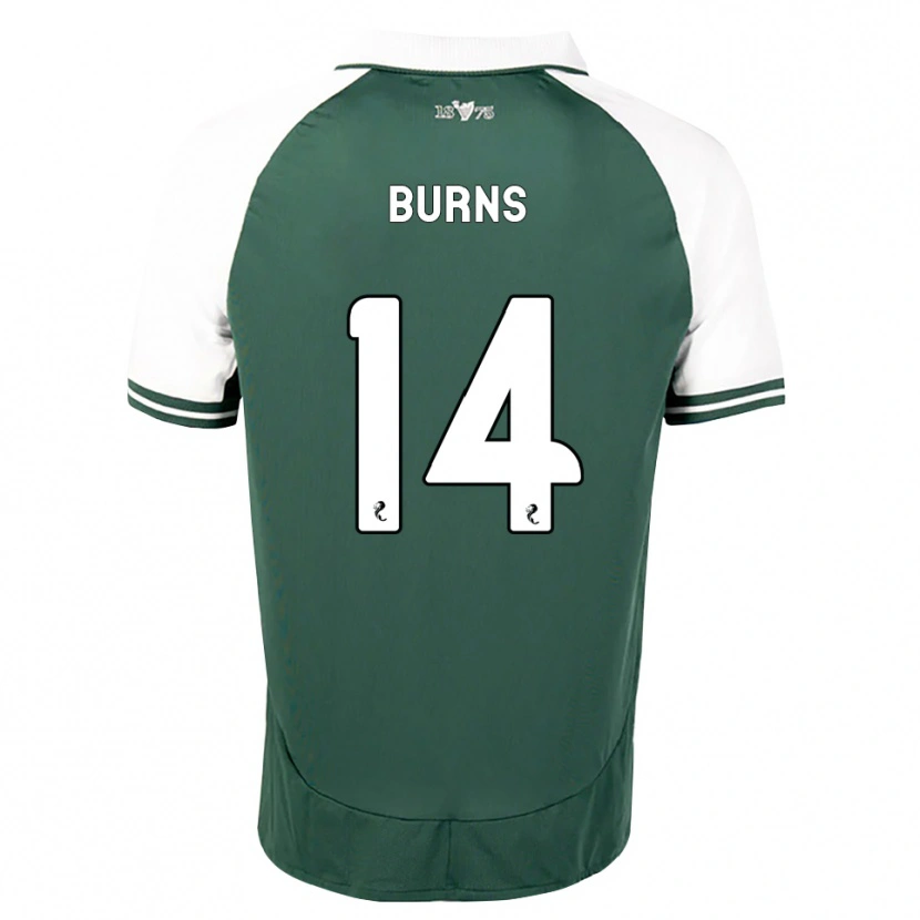 DanxenキッズAlisdair Burns#14シーグリーン白ホームシャツ2026/27ジャージーユニフォーム