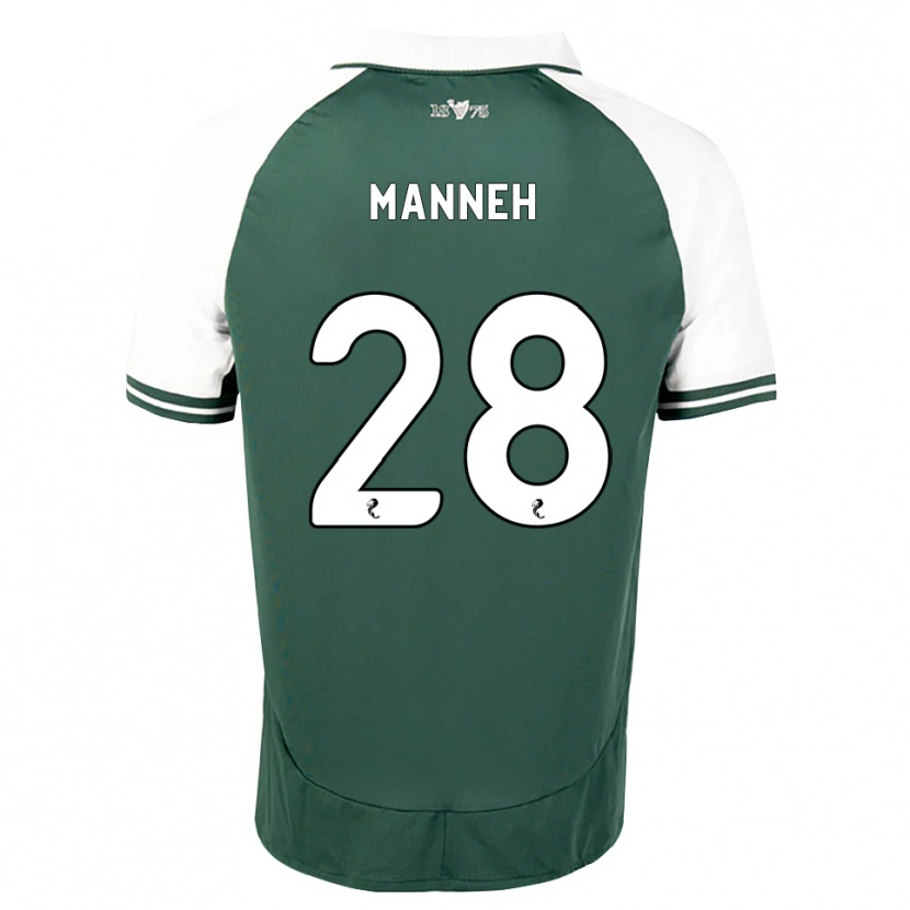 Danxenキッズアラサナ・マネ#28シーグリーン白ホームシャツ2026/27ジャージーユニフォーム