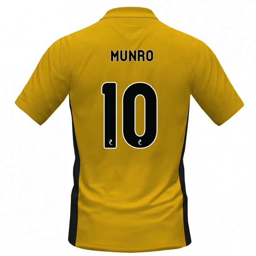 DanxenキッズVhairi Munro#10オレンジ黒ホームシャツ2026/27ジャージーユニフォーム