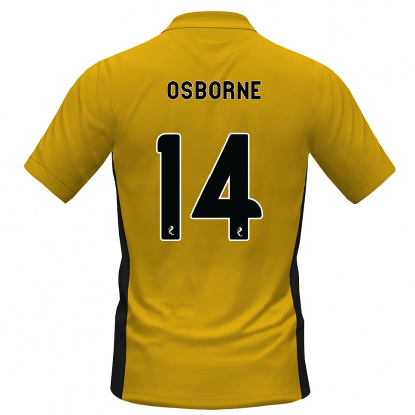 DanxenキッズEllie Osborne#14オレンジ黒ホームシャツ2026/27ジャージーユニフォーム