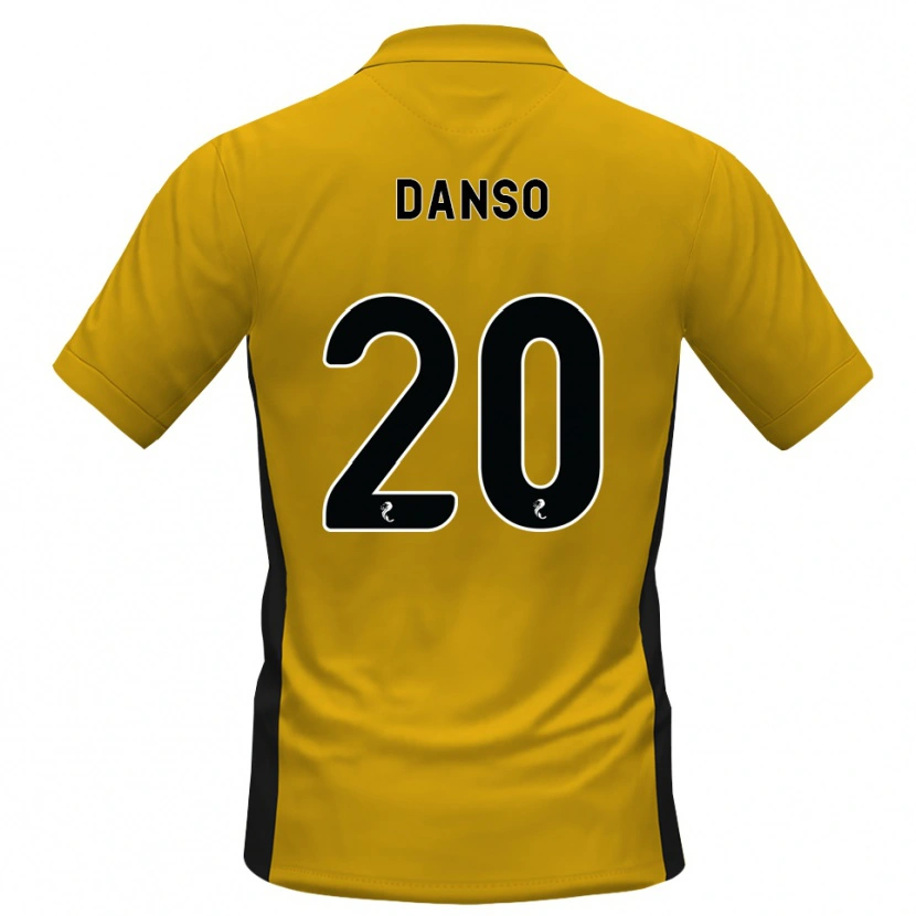 Danxenキッズエマニュエル・ダンソ#20オレンジ黒ホームシャツ2026/27ジャージーユニフォーム