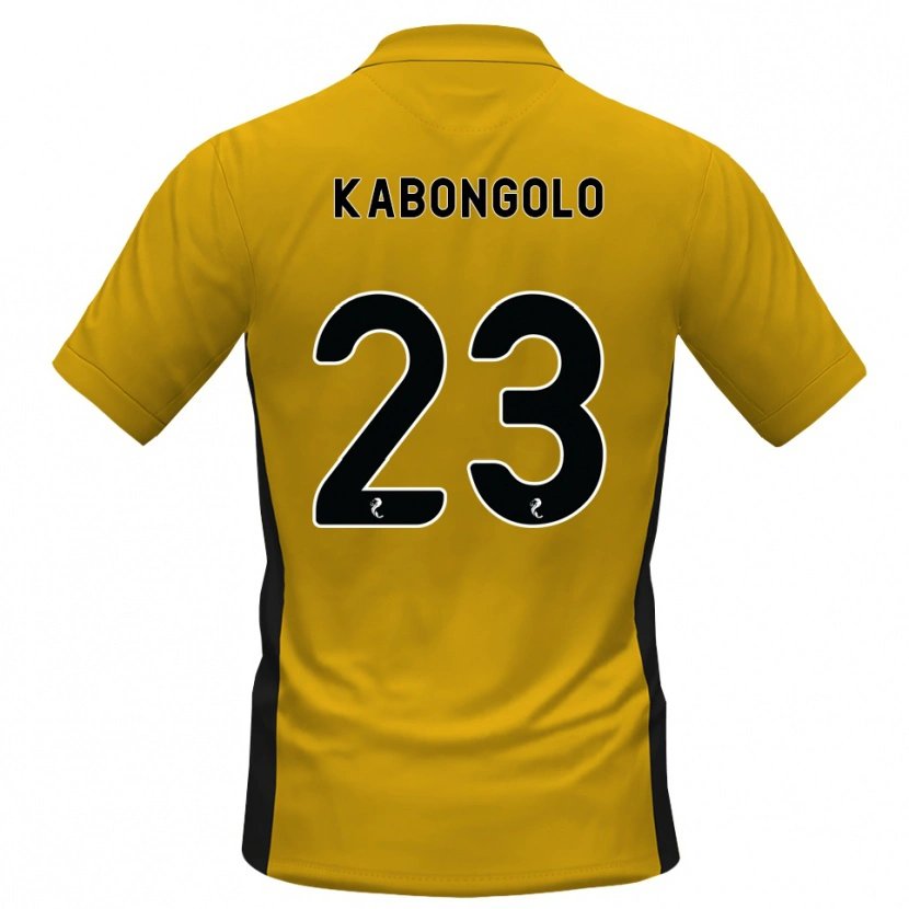 DanxenキッズBrooklyn Kabongolo#23オレンジ黒ホームシャツ2026/27ジャージーユニフォーム