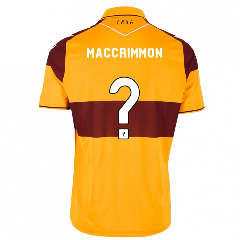 DanxenキッズScott Maccrimmon#0マルーン オレンジホームシャツ2026/27ジャージーユニフォーム